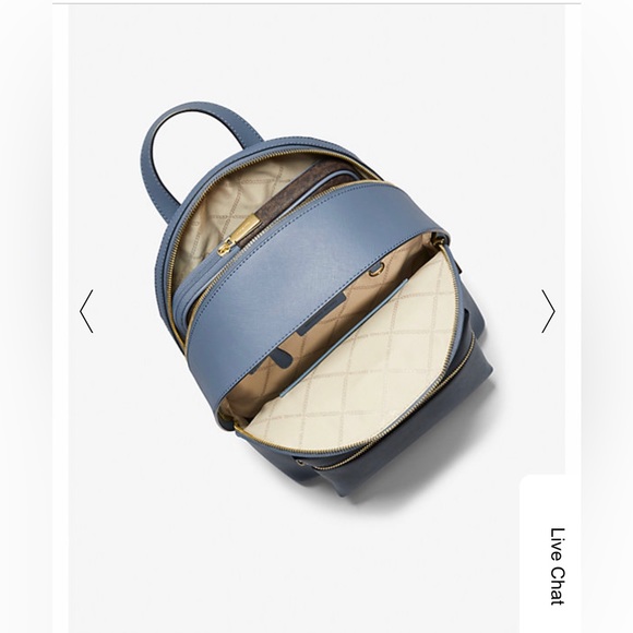 NWT! Michael Kors Sally Medium Saffiano Leather 2-In-1 Backpack with print case - Picture 8 of 12